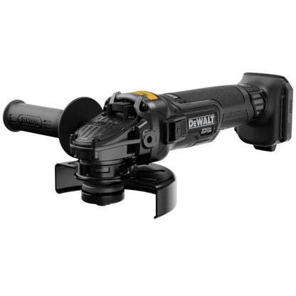 Polizor unghiular, cu 2 acumulatori, 18 V, 5 Ah, DeWalt McLaren, profesional, 9000 rpm, motor fara perii, Diametru maxim al discului 125 mm, 2.6 kg, autonomie extinsa, maner lateral cu 2 pozitii