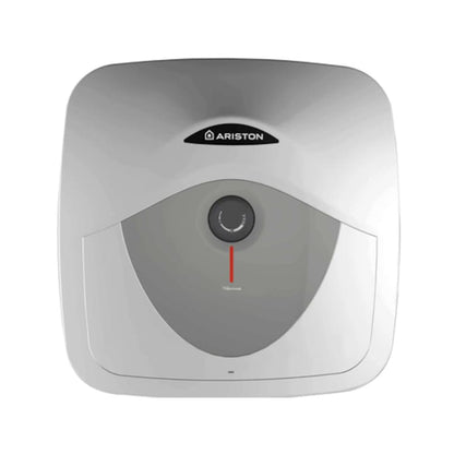 Boiler electric Ariston Andris, capacitate de 15 L, putere 1200 W, timp incalzire 44 minute, IPX1, 8 bar, 36 x 36 x 34.6 cm, 230 V, 7.4 kg, clasa energetica A