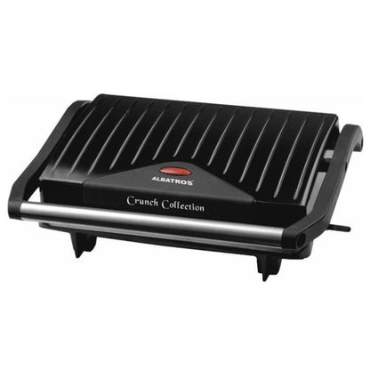 Mini Gratar electric Albatros 750w, mic, portabil, pentru sandwich maker, paine prajita, indicator LED, carcasa termoizolanta