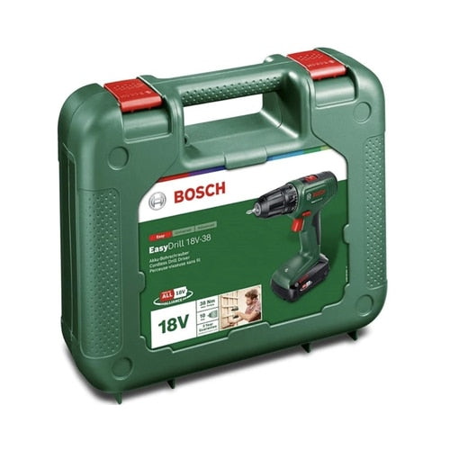 Mașină de gaurit și înșurubat Bosch EasyDrill 18V, acumulator Li-Ion 2.5 Ah, 1630 rpm, mandrină rapidă