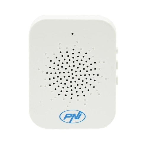 Sonerie video smart, inteligenta PNI, aplicatie telefon TUYA, viziune nocturna, sonerie de interior, usor de instalat, Wi-Fi, IP54, -26 grade pana la +80, exterior, alb