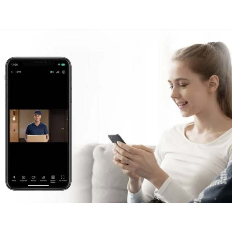 Vizor video cu sonerie smart, inteligent EZVIZ, monitor 11 cm, Wi-Fi, rezolutie FullHD, 1080P, acumulator 2200mAH, de la -10 la +45 de grade