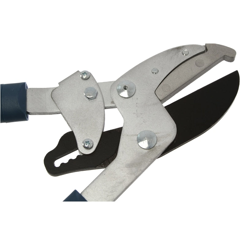Foarfeca telescopica pentru crengi pomi, de gradina, universala, Grunman, lama otel, 67 x 28.5 x 2.5 cm, 1.5 kg, grosime crengi maxima 3.5 cm, maner aluminiu, cu coada
