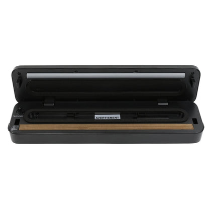 Aparat de vidat alimente Paxton, 80 W, 3 programe normal, soft, sigilare, negru, 0.8 kg, latime de lucru 30 cm, dimensiuni 37.6 x 9 x 5.8 cm, 230V