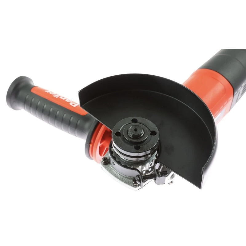 Polizor unghiular Panzer, 850 W, 11000 rpm, pentru taiere si slefuire metal, lemn, diametru disc 125 mm, 220 V, aparatoare, cheie splinturi, maner auxiliar, M14, design ergonomic