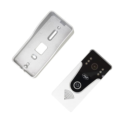 Interfon video PNI DF780 cu 1 monitor, ecran 7 inch 1080p, slot card, IP65, comanda 2 porti, inregistrare miscare eveniment, conexiune maxim 4 monitoare, 2 unitati externe si 2 camere CCTV