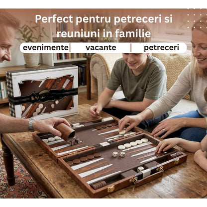 Set complet 30 piese, 2 zaruri mici, pentru table si dame, inlocuirea sau completarea jocurilor de backgammon si checkers, negru alb, durabilitate indelungata, din plastic, brand NETERRA