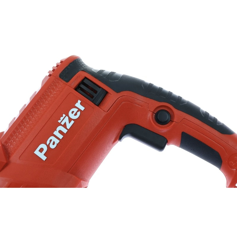 Ciocan rotopercutor Panzer, 1100 W, cu cablu, 1300 rpm, SDS-plus, cu valiza, mandrina rapida si ochelari de protectie, 3, 4 J, numar percutii 4900 bpm, functie daltuire, gaurire cu / fara percutie