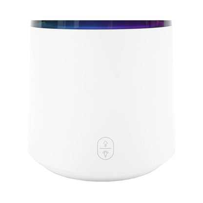 Difuzor aromaterapie ultrasonic H10, alb, 0.15 litri, lumina ambientala, 220V, 400 g, indicator LED, recomandata: dormitor, living, birou, oprire automat
