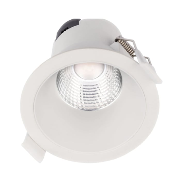 Spot LED incastrat, 6 W, 710 lm, lumina neutra, alb mat, rotund, diametru 8.1 cm, adancime 7.9 cm, PT 70445