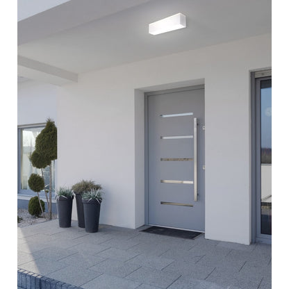 Aplica exterior cu LED, 12 W, 960 lm, IP 65, lumina neutra, alb, modern 4000K, gri inchis, modern, 220V, 5 ani viata medie