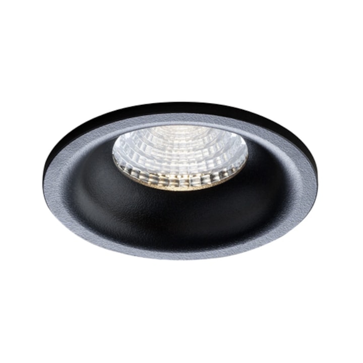 Spot LED incastrat, 9 W, 1160 lm, lumina neutra, negru mat, diametru 7.5 cm, adancime 6.5 cm, MT 70379, 220V