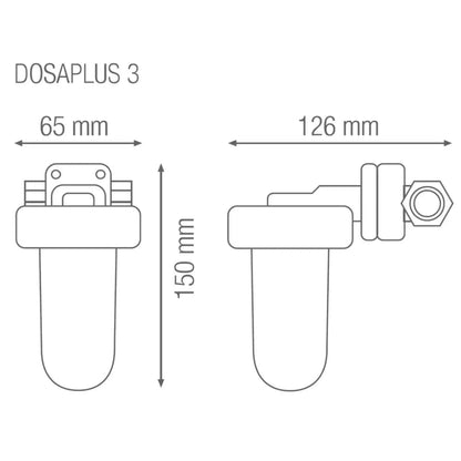 Kit centrala, filtru antimagnetita 1P + filtru anticalcar Dosaplus 3, centrala termica, filtrare apa, lichide compatibile: apa, apa + glicol, maxim 3 bari la 90 grade, maxim 80 grade incalzirea apei