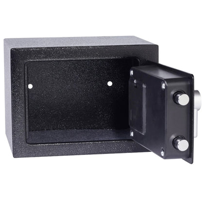 Seif Yale Value Safe, inchidere electronica cod, 2 chei urgenta, otel, negru, indicator LED, include Chit de ancorare, 4 x baterii AA, 23 x 17 x 17 cm, 2.3 kg, usor de ascuns, pentru bani, documente