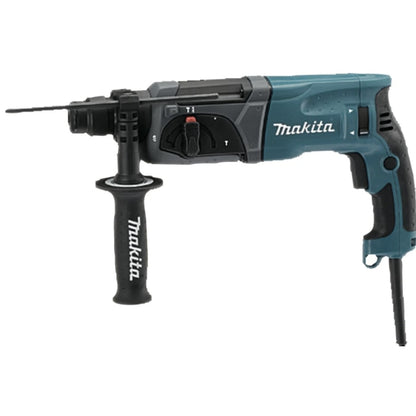 Ciocan rotopercutor Makita, 780 W, cu cablu, 1100 rpm, pentru beton, otel, lemn, gaurire cu sau fara percutie, daltuire, SDS-plus, cu valiza, 4500 percutii / min, 2.4 J, 230V, 2.9 kg, lungime 37 cm