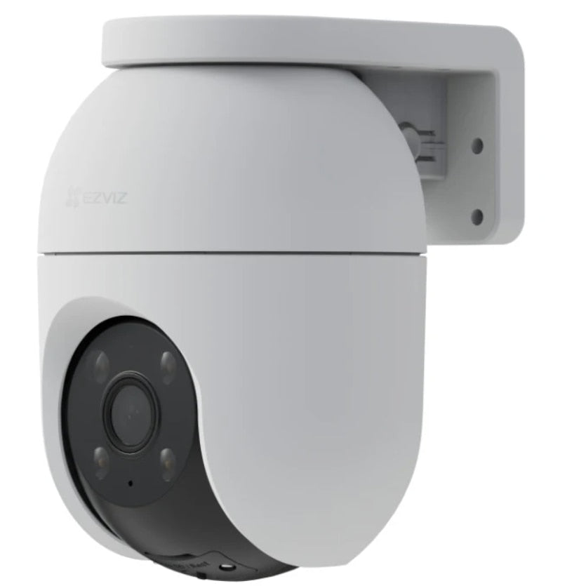 Camera de supraveghere smart / inteligenta EZVIZ, 4K / Ultra HD, 8MP, Pan / Tilt, vizibilitate pe timp de noapte color, audio bidirectional, detectare forma umana, microfon, difuzor, alb, exterior