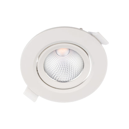 Spot LED incastrat PT 08 70420, 6.5W, lumina neutra, orientabil, alb mat
