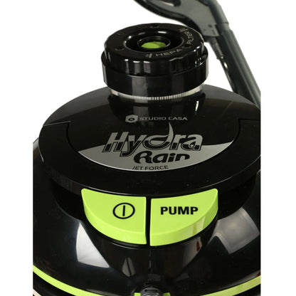 Aspirator Studio Casa, cu filtrare prin apa, fara sac, 2 l, 1600 W, filtru HEPA, functie spalare, samponare, negru cu verde, 230V, negru si verde, 43 x 40 x 50 cm, 9 kg