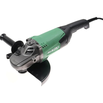 Polizor unghiular Hikoki, 2000 W, 6600 rpm, diametru disc 23 cm, lungime de 47 cm, aparatoare disc, maner lateral. Sistem de blocare, 230V