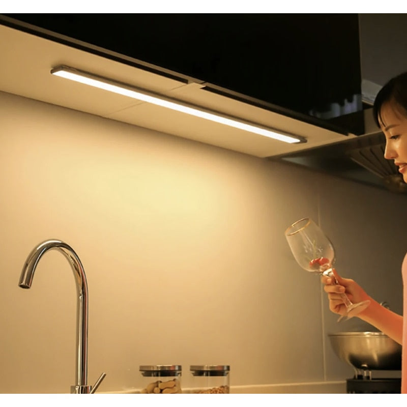Corp de iluminat liniar LED Hoff, 5 W, lumina neutra, sistem touch, 50x2.5 cm