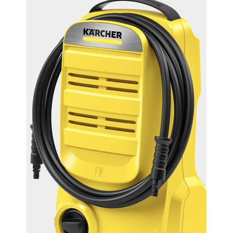 Aparat de spalat cu presiune, Karcher, 1400 W, debit 360 l/h, IPX5, capacitate curatare 20 mp/h, maner ergonomic, care se strange, 110 Bar, electric, 40 grade max, furtun 3 m, cablu 5 m, 3.4 kg, 220V