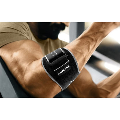 Suport tip Orteza pentru cot reglabila, accesoriu medical pentru ameliorarea durerilor cauzate de dureri la tenis, sala, efort fizic, marime universala, NETERRA, pentru epicondilita