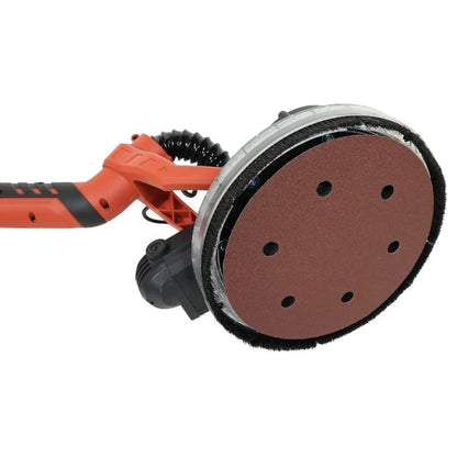Slefuitor pentru pereti / masina de slefuit gips carton, Panzer, pliabil, 750 W, 1700 rpm, Dimensiuni hartie de slefuire Velcro 225 mm, cu iluminare LED, cu valiza si sac colector, 10 kg, 90 dB