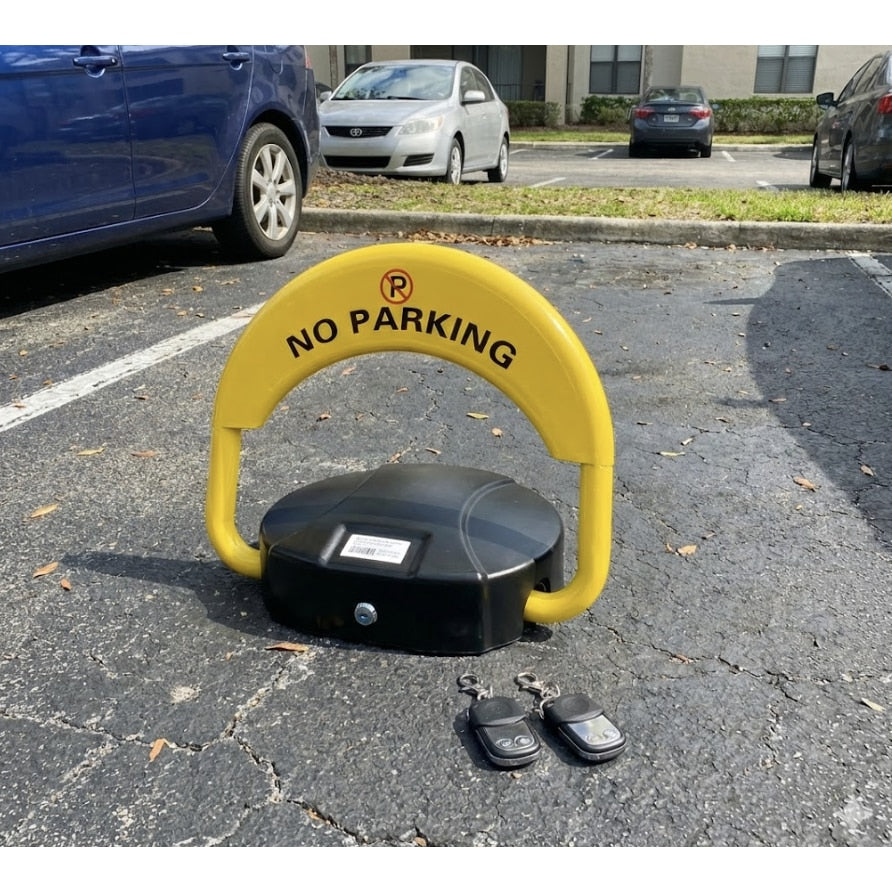 Blocator pentru parcare, automat, actionare telecomanda, actionare 2 secunde, rezistenta, instalare fixa, 320 x 440 x 400 mm