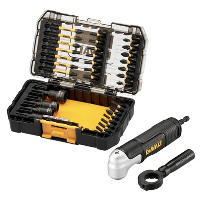 Set 33 accesorii pentru insurubare de impact, DeWalt McLaren, 7 biti 57mm, 21 biti 25mm, 1 atasament unghiular, 1 portburghiu magnetic, 3 surubelnite piulite de 8 mm, 10 mm si 13 mm, Phillips, Torx
