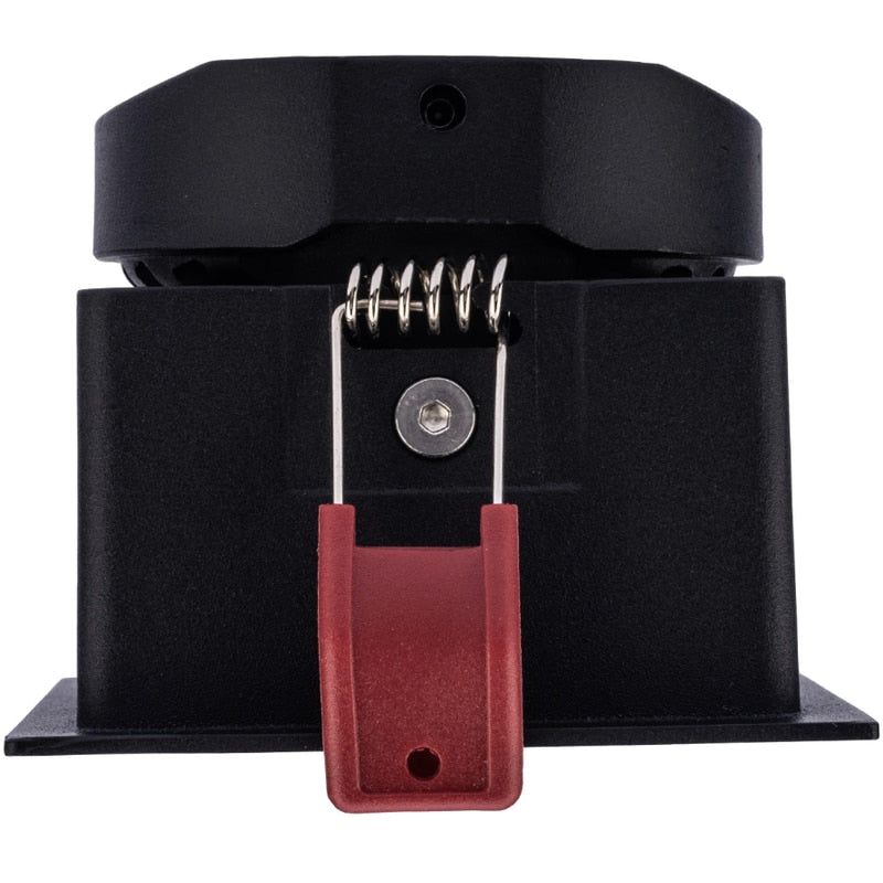 Spot incastrat, negru, 12W, 1100 lm, lumina neutra, 4000K, patrat, IP 20, adancime 6.7 cm, latura 8.4 cm, 20.000 ore, usor de montat