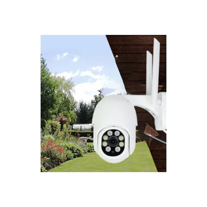 Camera de supraveghere smart, inteligenta PNI, Wi-Fi, 8MP, 4K, microfon, difuzor, functii AI, interior, exterior, IP 65, difuzor, detectare miscare, detectare forma umana, aplicatie, sirena, 256 GB