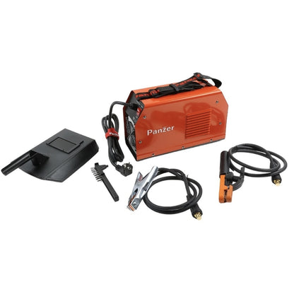 Invertor sudura MMA, Panzer, 4 mm diametru, protectie IP21S, putere absorbita 2.95 kW, alimentare 230 V, tensiune mers in gol 25 V, curent sudare 20 - 200 A, compact, pentru constructii metalice