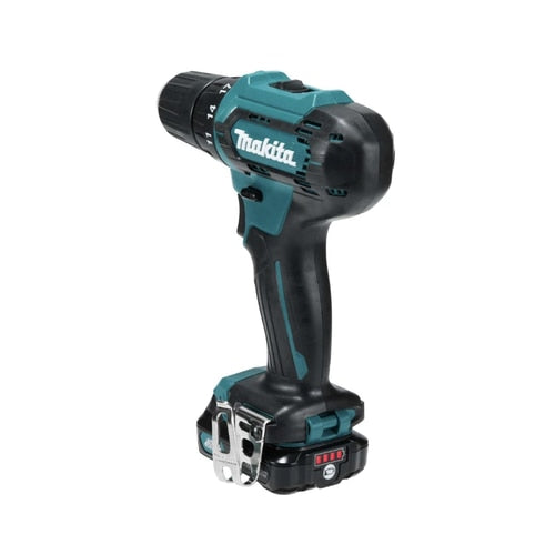 Masina de gaurit si insurubat Makita, 12 V, 2 acumulatori, mandrina rapida, 2 viteze, valiza