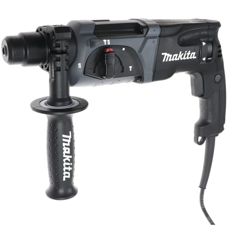 Ciocan rotopercutor Makita HR, 780 W, cu cablu, 1100 rpm, gaurire in beton, caramida, piatra naturala, SDS-plus, cu valiza, 5 burghie, maner lateral