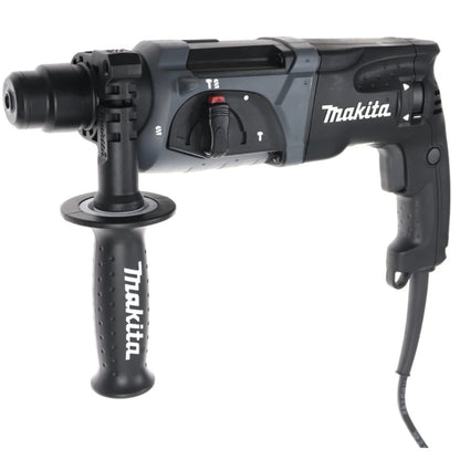 Ciocan rotopercutor Makita HR, 780 W, cu cablu, 1100 rpm, gaurire in beton, caramida, piatra naturala, SDS-plus, cu valiza, 5 burghie, maner lateral