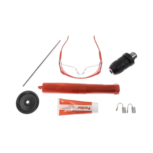 Ciocan rotopercutor Panzer, 900 W, cu cablu, SDS plus, cu valiza, 1 mandrina rapida, 3 burghie, 1 dalta si 1 spit