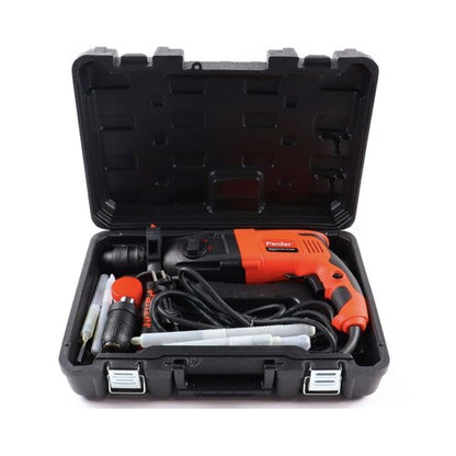 Ciocan rotopercutor Panzer, 800 W, cu cablu, 1300 rpm, SDS plus, cu valiza, mandrina rapida, 3 burghie, 1 dalta si 1 spit