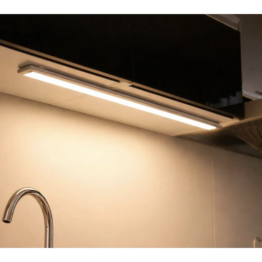 Corp de iluminat liniar LED Hoff, 5 W, lumina neutra, sistem touch, 50x2.5 cm