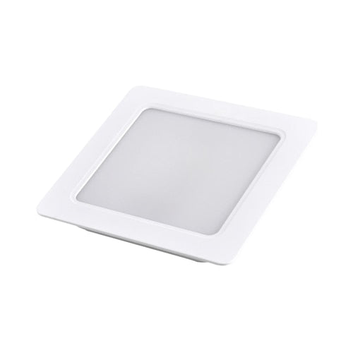 Spot LED incastrat Hoff, 12 W, 1380 lm, patrat, lumina neutra, 4000K, alb, latura de 14.5 cm 20.000 ore dura viata medie, 220V