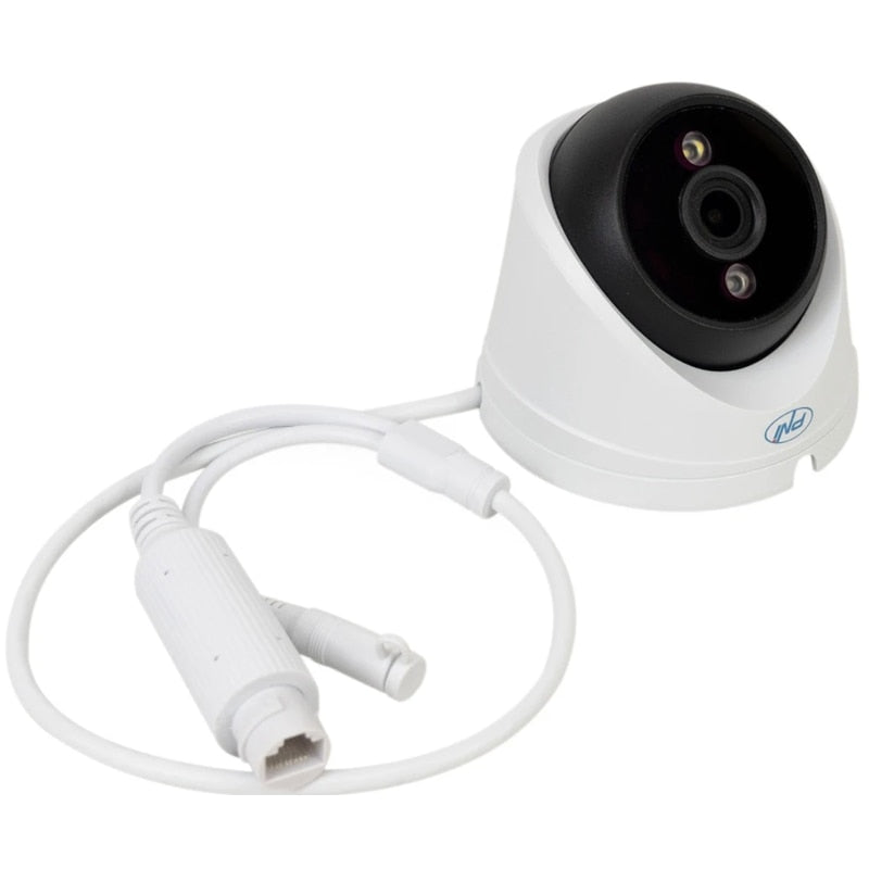 Camera de supraveghere PNI, 8MP, Ultra HD, 4K, alb, IP67, interior si exterior, 240 g, Vedere nocturna de 30 m, Ethernet RJ45 10 100 Mbps, consum 4W, LED