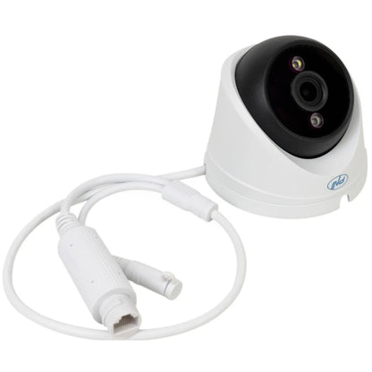 Camera de supraveghere PNI, 8MP, Ultra HD, 4K, alb, IP67, interior si exterior, 240 g, Vedere nocturna de 30 m, Ethernet RJ45 10 100 Mbps, consum 4W, LED