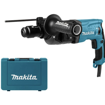 Ciocan rotopercutor Makita, 780 W, cu cablu, 1100 rpm, pentru beton, otel, lemn, gaurire cu sau fara percutie, daltuire, SDS-plus, cu valiza, 4500 percutii / min, 2.4 J, 230V, 2.9 kg, lungime 37 cm