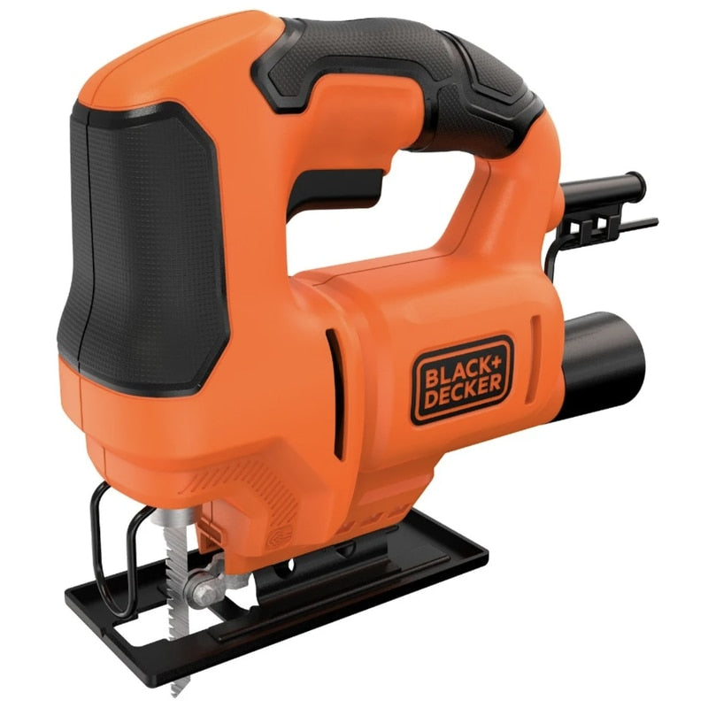 Fierastrau electric vertical, pendular, Black+Decker, pentru placi de lemn, tabla si tevi metalice, 400 W, 3000 curse / min, 18 mm, include panza pentru fierastrau pendular, 89 dB, 1.6 kg, 230 V
