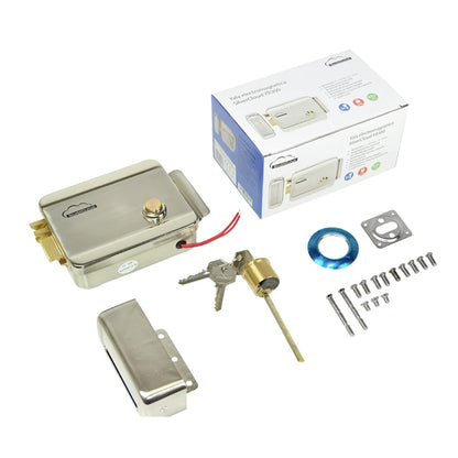 Yala electromagnetica SilverCloud, deschidere dreapta, aplicat, nichel satinat, 12V, 3 chei