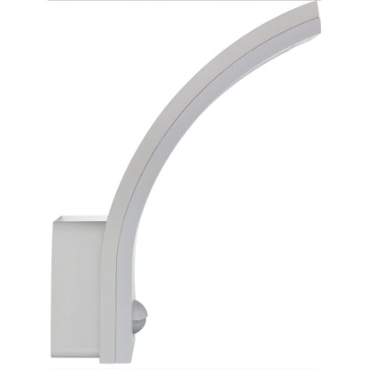 Aplica exterior LED cu senzor Hepol, 10 W, 750 lm, IP 54, lumina neutra, 4000 K, alb, modern, 220V, 25.000 ore media de viata