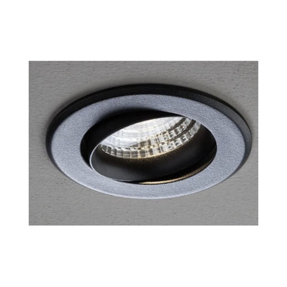 Spot LED incastrat, 9 W, 1160 lm, lumina neutra, negru mat, rotund, diametru 9 cm, adancime 6.5 cm, MT 70384