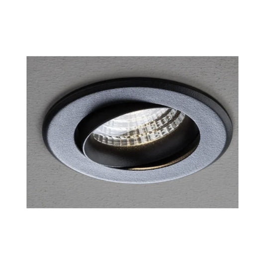 Spot LED incastrat, 9 W, 1160 lm, lumina neutra, negru mat, rotund, diametru 9 cm, adancime 6.5 cm, MT 70384