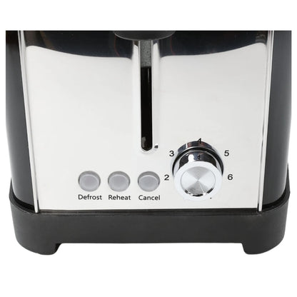 Prajitor de paine Paxton, 1500 W, 4 felii, 7 trepte de rumenire, functie dezghetare, reincalzire, anulare, de ridicare felii, tava pentru firimituri detasabila, negru + argintiu, 1.6 kg, 230 V
