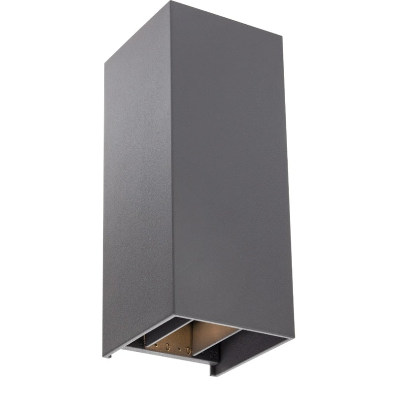 Aplica LED exterior Smarter, gri, 2 x 5W, IP54, dimensiuni 73x170x69mm