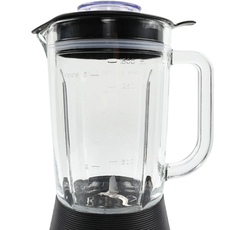Blender Paxton, 600 W, 2 trepte de viteza, 1.5 litri, maruntirea, blenduirea, functie Pulse, lame inox, argintiu, 23.000 rpm, argintiu, 18.6 x 19.9 x 41.1 cm, 3.3 kg, cablu 1 m, 230 V